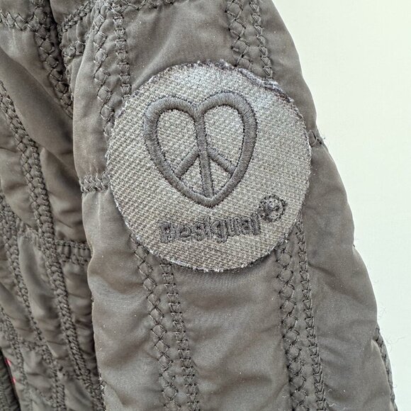 DESIGUAL Hooded Pakaian Jadi Wanita Jacket Size 38 US Women's Size 2 Black - Picture 14 of 16